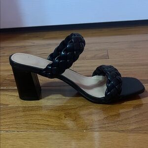 Sincerely Jules Black Braided Heels